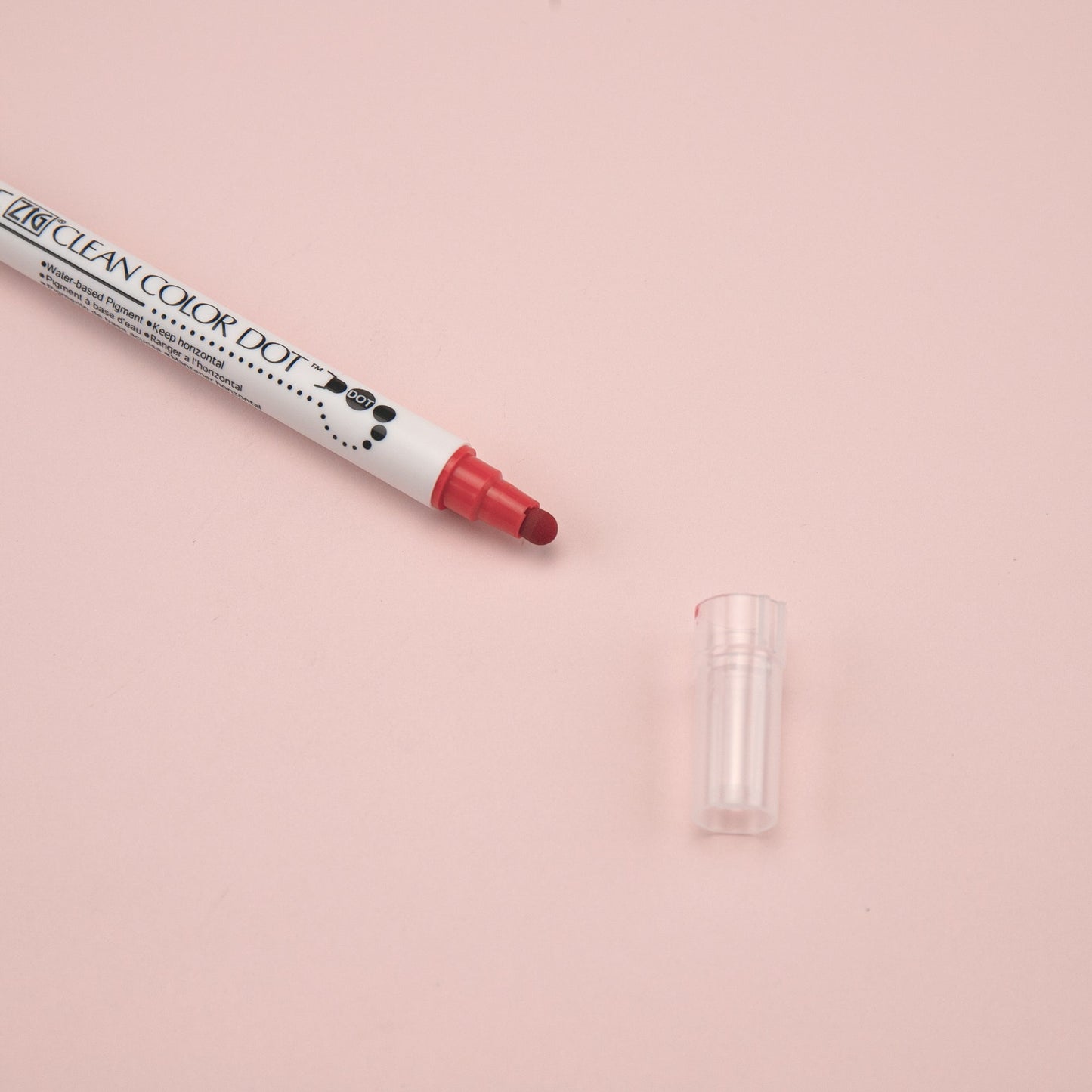 Kuretake ZIG Clean Color Dot Double-Sided Marker - Red 020 - Stationery Pal