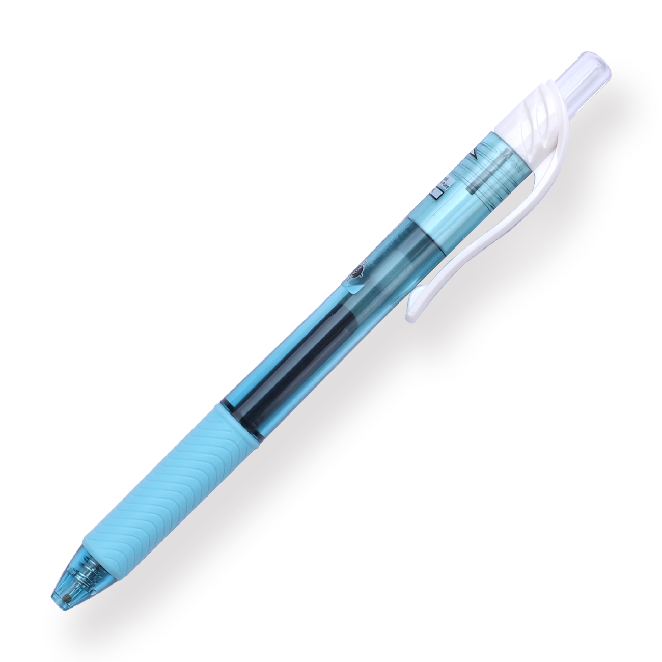 Pentel EnerGel-X Gel Pen - Needle-Point - 0.5 mm - Black (Light Blue Body) - Stationery Pal