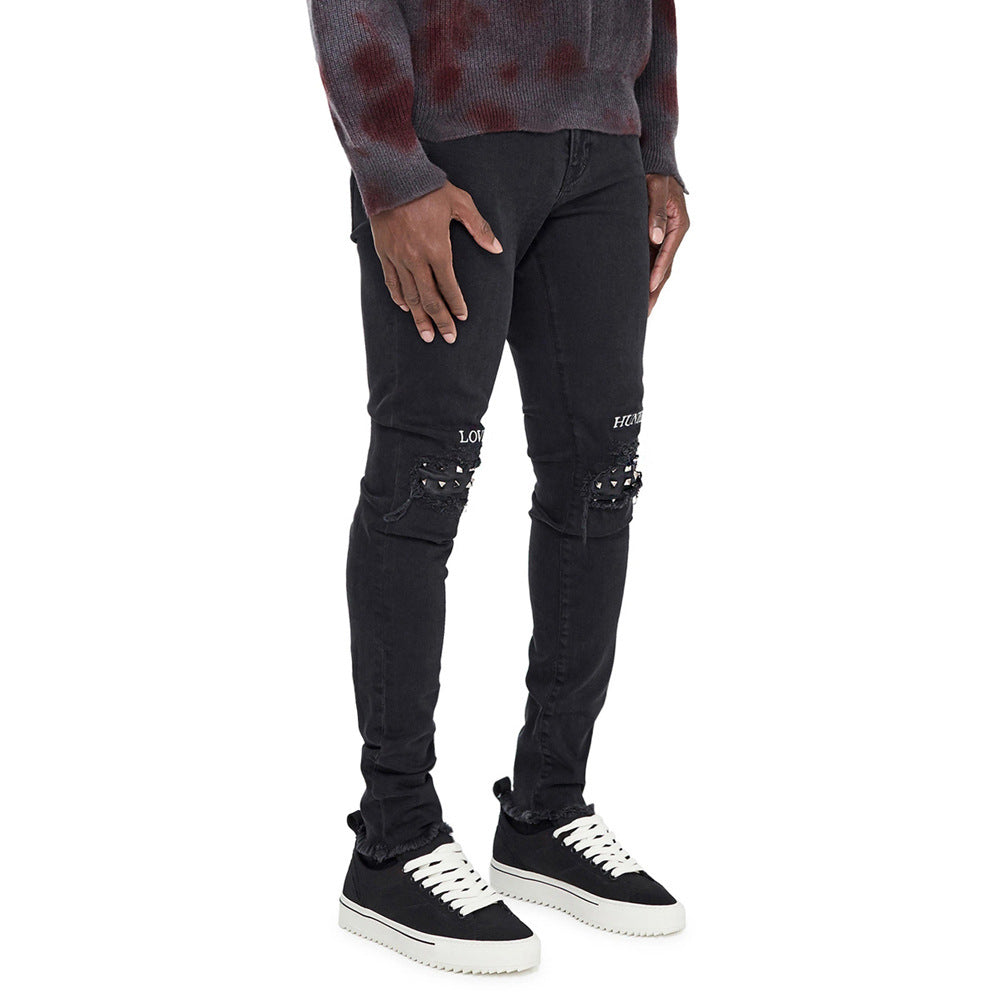 American street fashion jeans