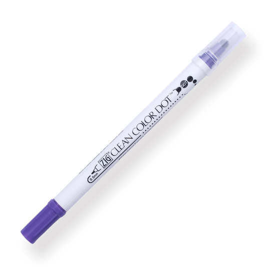 Kuretake ZIG Clean Color Dot Double-Sided Marker - Violet 080 - Stationery Pal