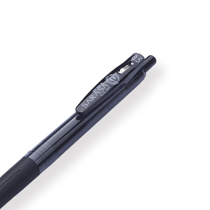 Zebra Sarasa Limited Edition Clip Gel Pen - 0.5 mm - Black - Black Body - Stationery Pal