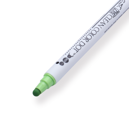 Kuretake ZIG Clean Color Dot Double-Sided Marker - Kiwi 402 - Stationery Pal