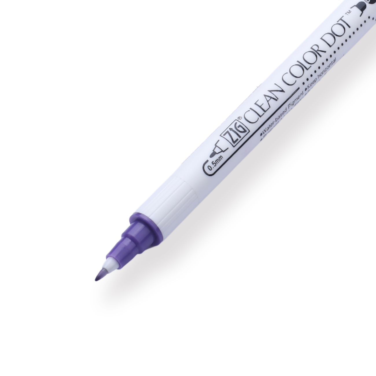 Kuretake ZIG Clean Color Dot Double-Sided Marker - Violet 080 - Stationery Pal