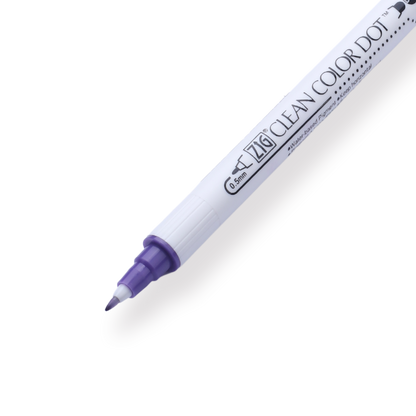 Kuretake ZIG Clean Color Dot Double-Sided Marker - Violet 080 - Stationery Pal