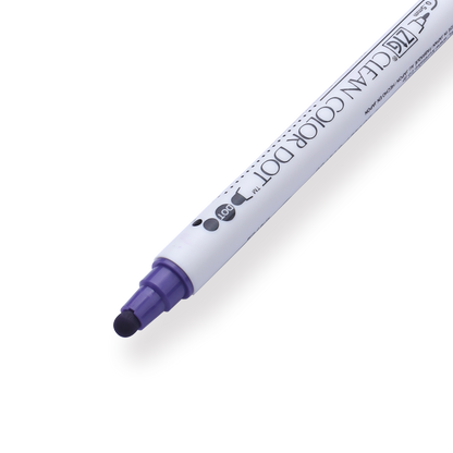 Kuretake ZIG Clean Color Dot Double-Sided Marker - Violet 080 - Stationery Pal