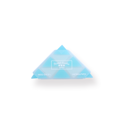 Kokuyo WSG-ERF2 Corner Triangle Eraser - Blue - Stationery Pal