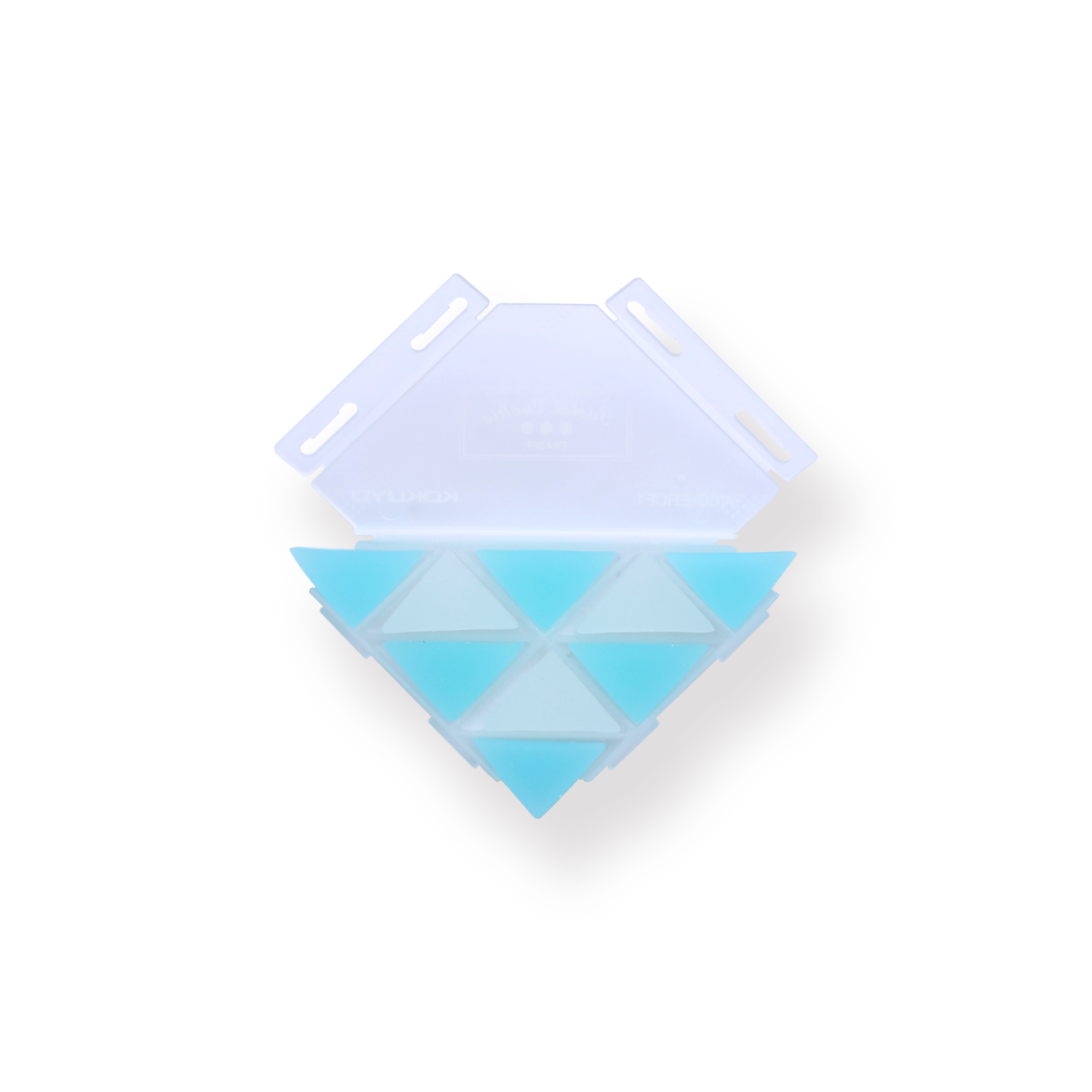 Kokuyo WSG-ERF2 Corner Triangle Eraser - Blue - Stationery Pal