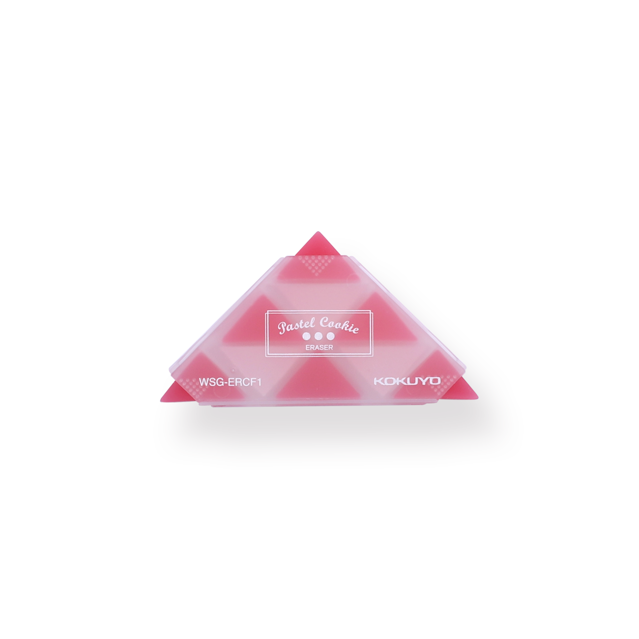 Kokuyo WSG-ERF2 Corner Triangle Eraser - Red - Stationery Pal