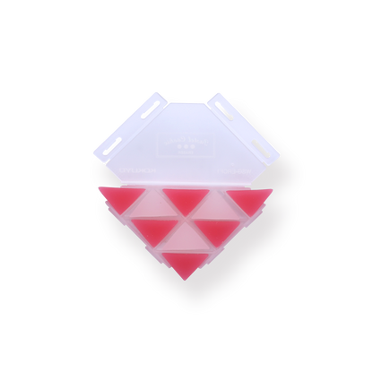 Kokuyo WSG-ERF2 Corner Triangle Eraser - Red - Stationery Pal