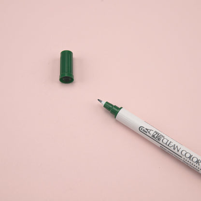 Kuretake ZIG Clean Color Dot Double-Sided Marker - Green 040 - Stationery Pal