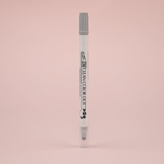 Kuretake ZIG Clean Color Dot Double-Sided Marker - Platinum 091 - Stationery Pal