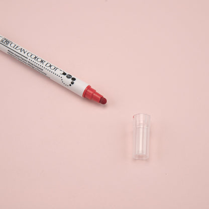 Kuretake ZIG Clean Color Dot Double-Sided Marker - Red 020 - Stationery Pal