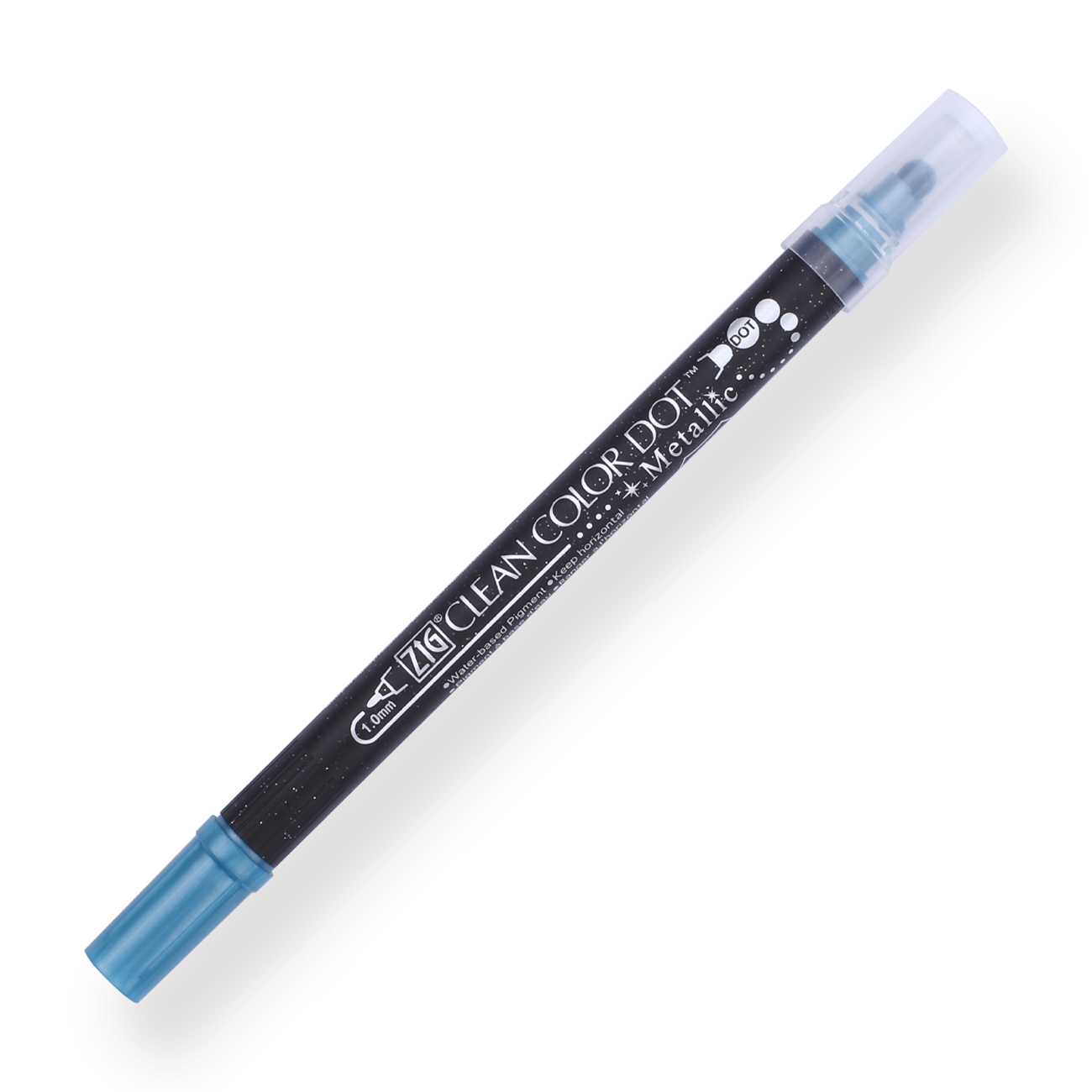Kuretake Zig Clean Colour Dot Metallic Double-Sided Marker - Blue 125 - Stationery Pal