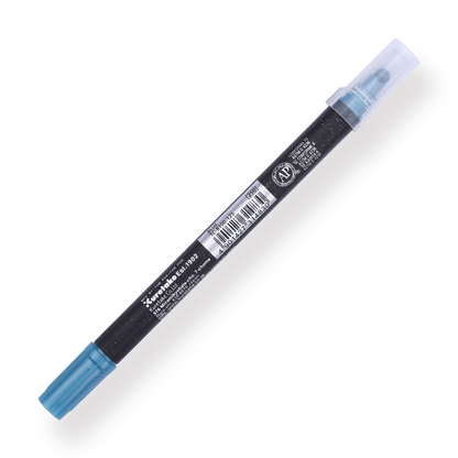 Kuretake Zig Clean Colour Dot Metallic Double-Sided Marker - Blue 125 - Stationery Pal