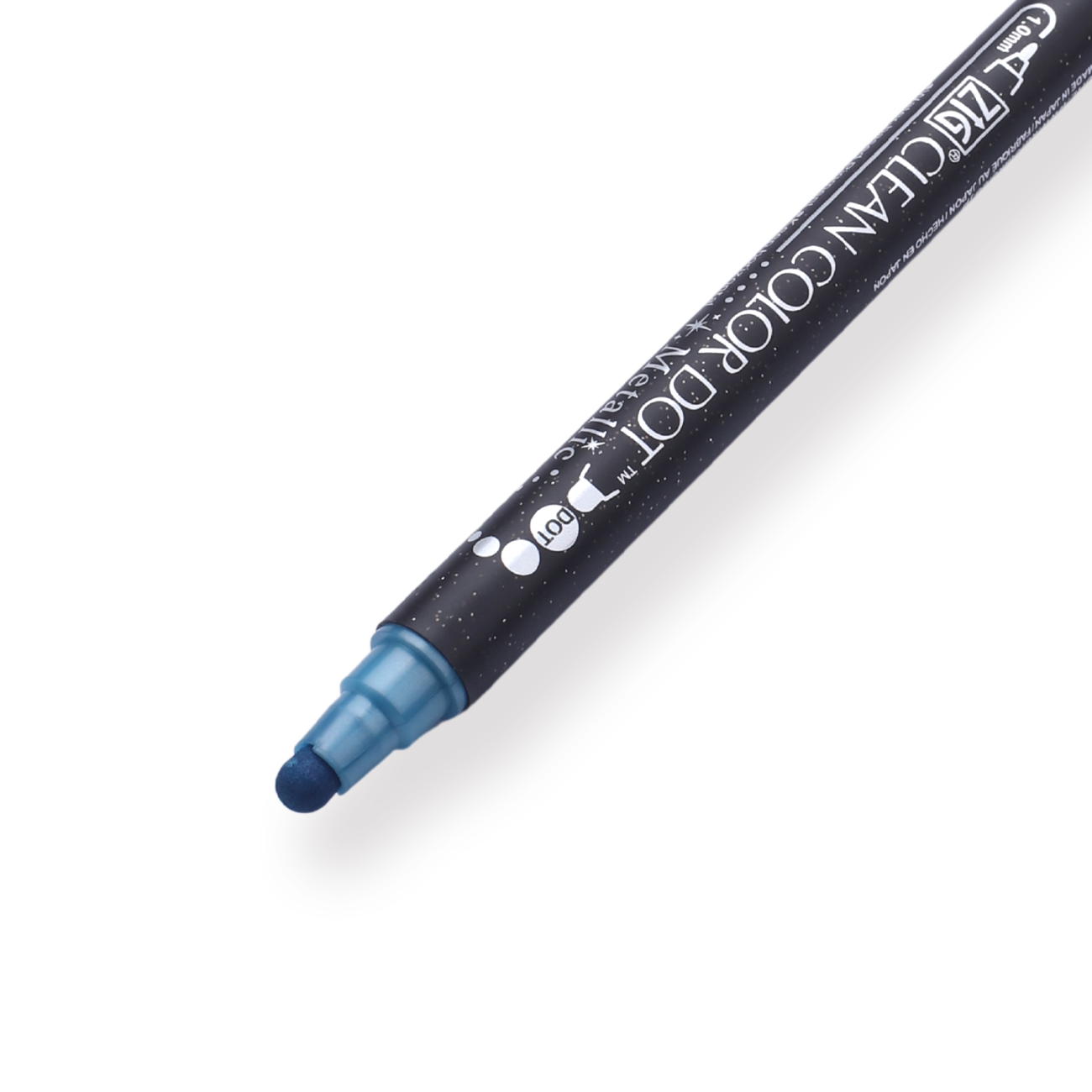 Kuretake Zig Clean Colour Dot Metallic Double-Sided Marker - Blue 125 - Stationery Pal