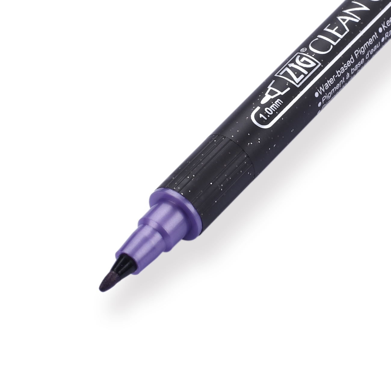 Kuretake Zig Clean Colour Dot Metallic Double-Sided Marker - Violet 124 - Stationery Pal