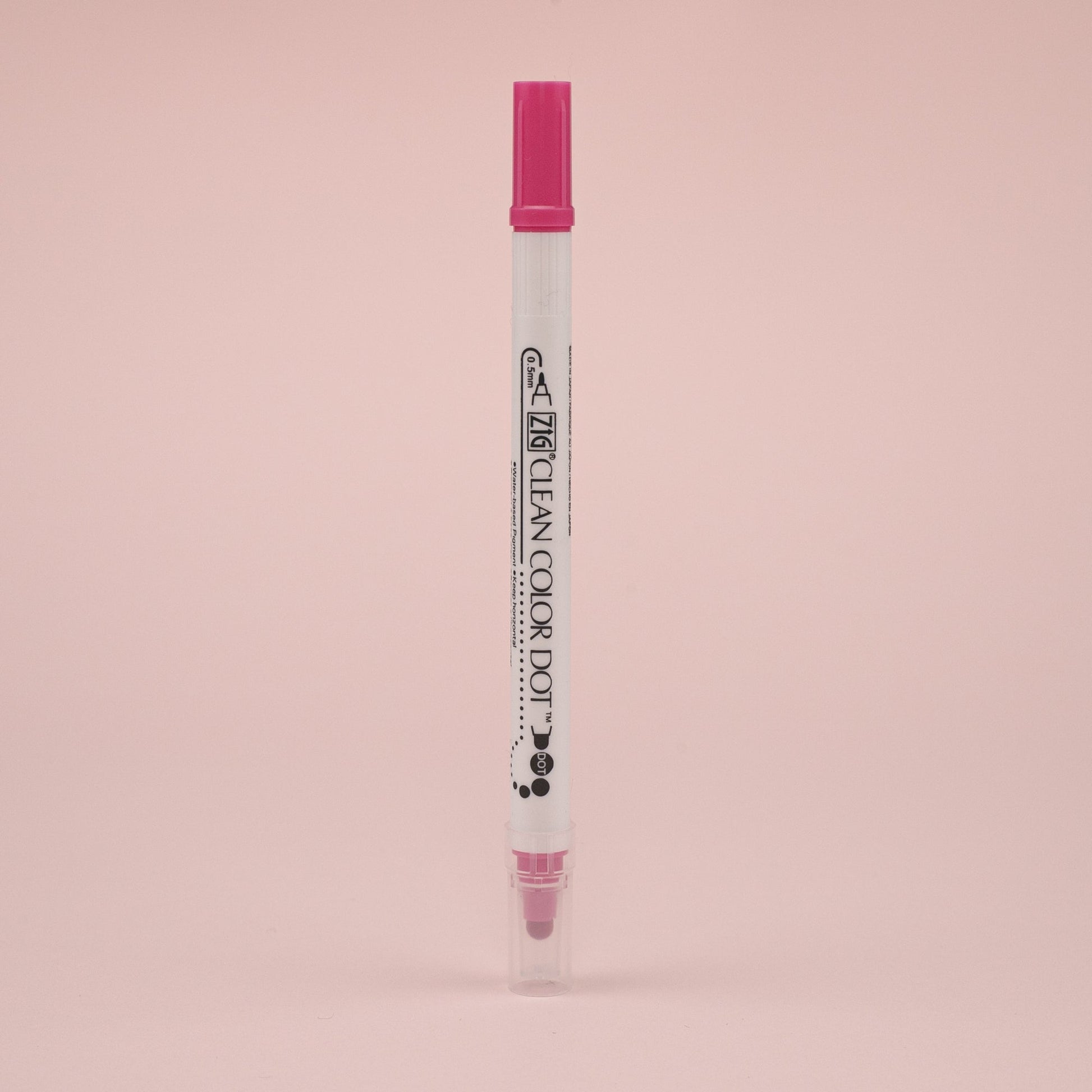 Kuretake Zig Clean Colour Dot Basic Double-Sided Marker - 6 Color Set - Stationery Pal