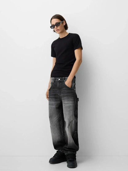 American street fashion jeans