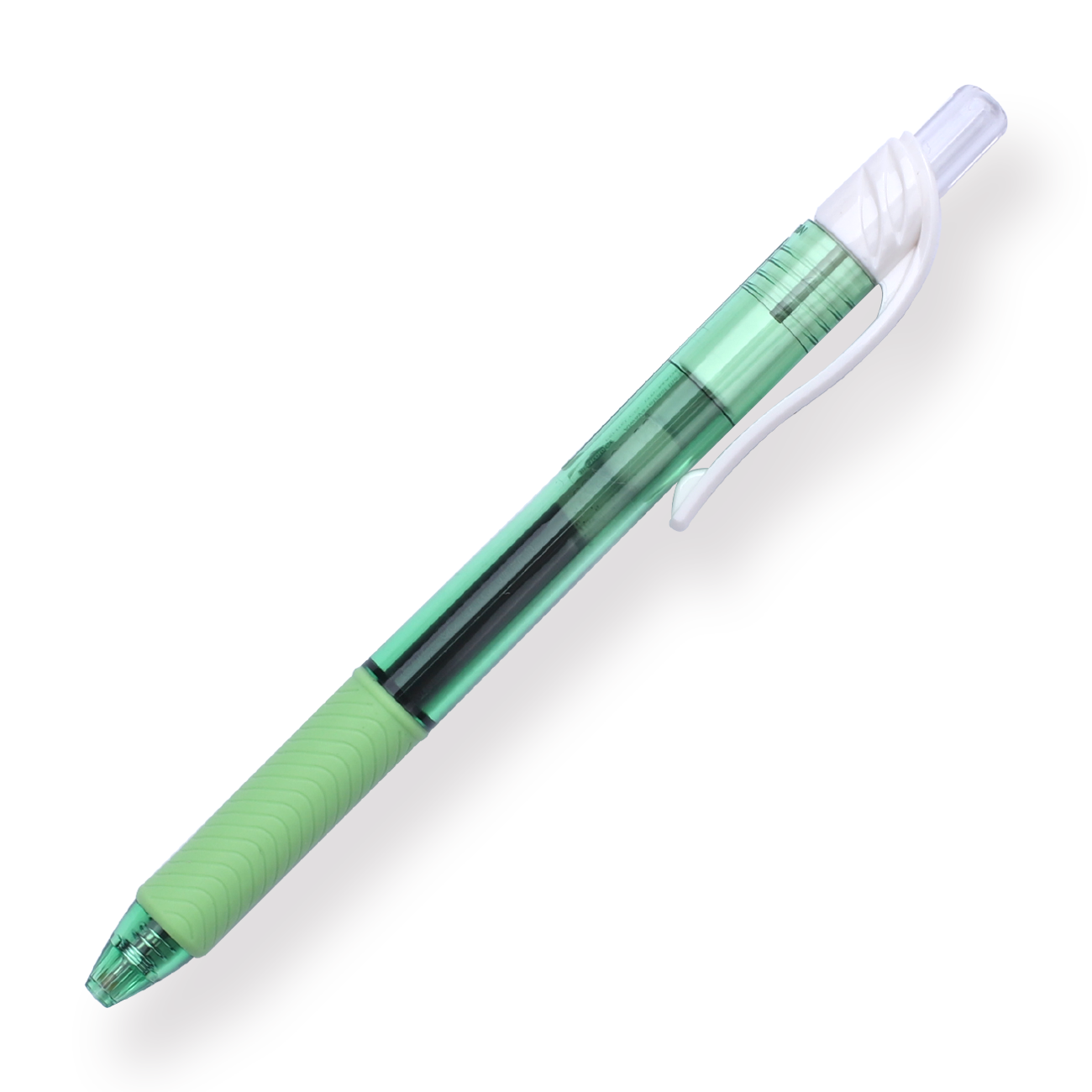 Pentel EnerGel-X Gel Pen - Needle-Point - 0.5 mm - Black (Green Body) - Stationery Pal