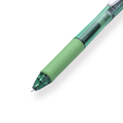 Pentel EnerGel-X Gel Pen - Needle-Point - 0.5 mm - Black (Green Body) - Stationery Pal