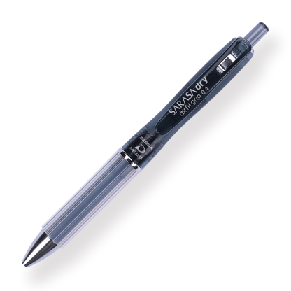 Zebra Sarasa Dry Airfit Ballpoint Pen - 0.4 mm - Black - Black Body - Stationery Pal
