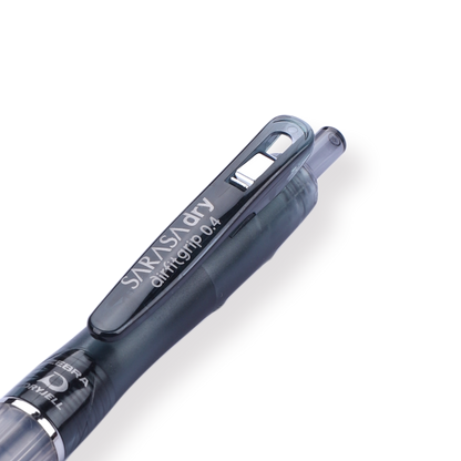 Zebra Sarasa Dry Airfit Ballpoint Pen - 0.4 mm - Black - Black Body - Stationery Pal