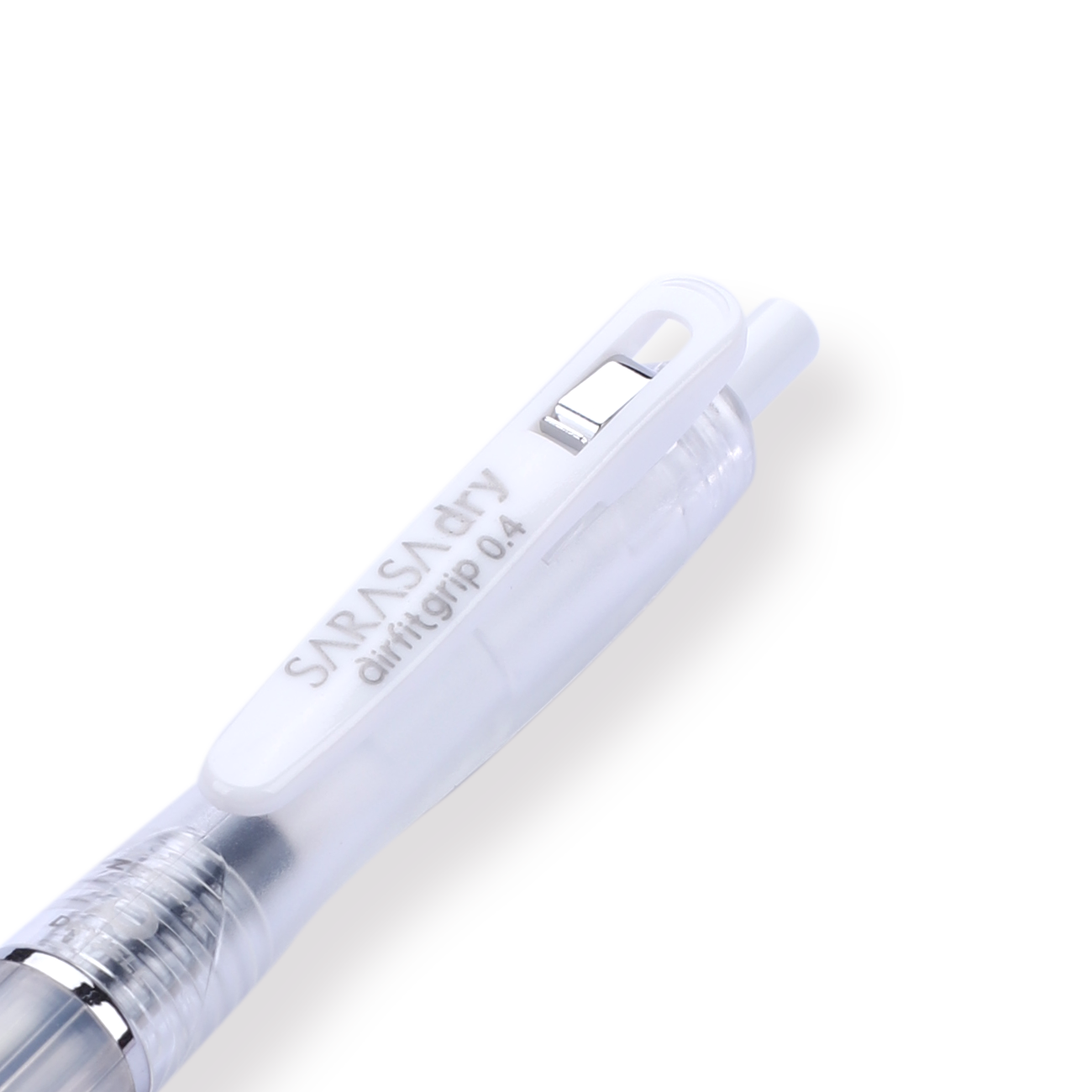 Zebra Sarasa Dry Airfit Ballpoint Pen - 0.4 mm - Black - Clear Body - Stationery Pal