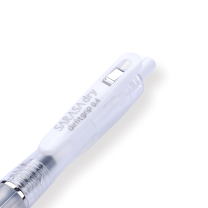 Zebra Sarasa Dry Airfit Ballpoint Pen - 0.4 mm - Black - Clear Body - Stationery Pal