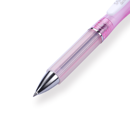 Zebra Sarasa Dry Airfit Ballpoint Pen - 0.4 mm - Black - Pink Body - Stationery Pal