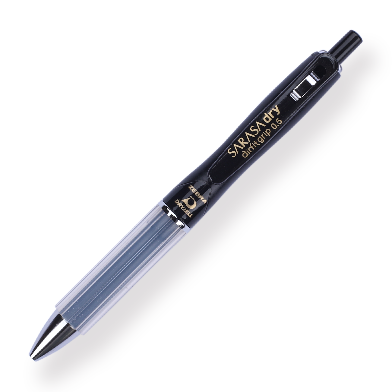 Zebra Sarasa Dry Airfit Ballpoint Pen - 0.5 mm - Black - Black Body - Stationery Pal