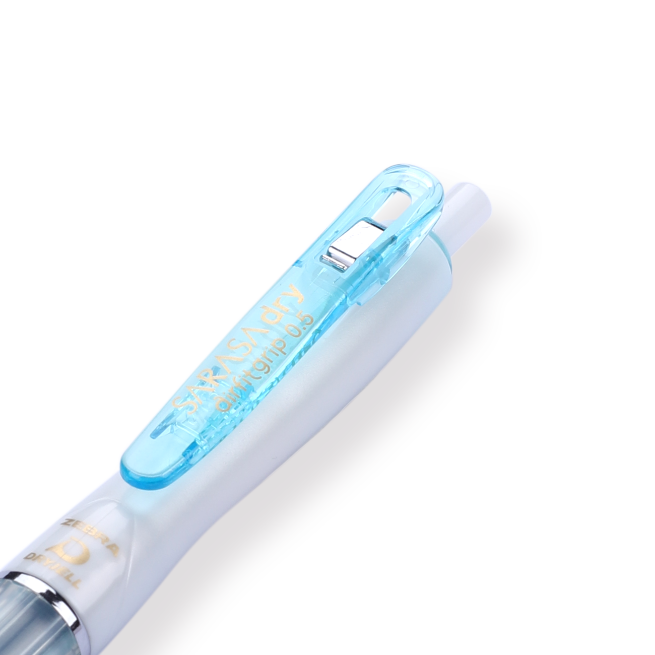 Zebra Sarasa Dry Airfit Ballpoint Pen - 0.5 mm - Black - Turquoise Grip - Stationery Pal