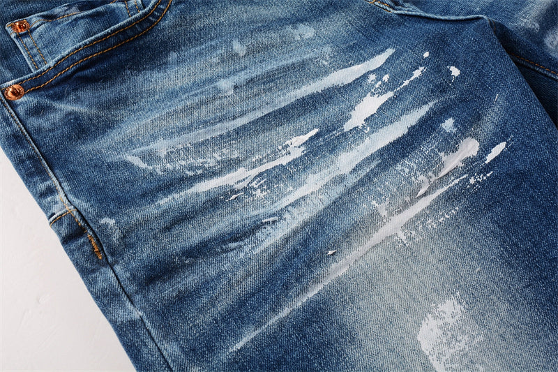 Men's Purple Jeans 9062