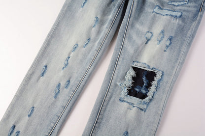 Men's Purple Jeans 9038